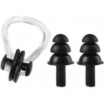 Waterproof Ear Plugs and Nose Clip Set for Swimming