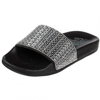 Skechers New Spark Chaussons Confort Gris