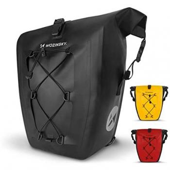 Alforja de bicicleta impermeable, 25 L, negro OEM