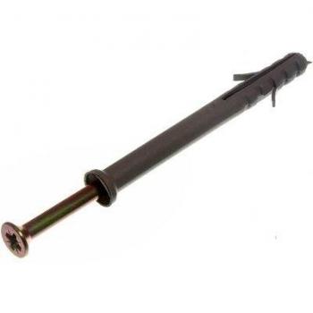 M8 x 80mm Frame Fixing Screw with Nylon Wall Plug