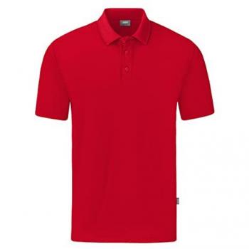 JAKO Organic Stretch Poloshirt in Rot 3XL