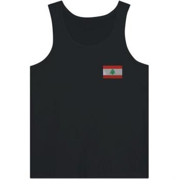 Men's Black Lebanon Flag Short Sleeve Tee