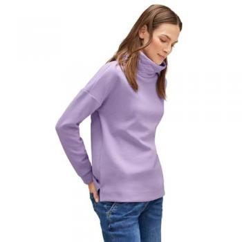 STREET ONE Langarmshirt mit modischen Seitenschlitzen