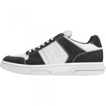 Tommy Hilfiger Herren Sneakers The Brooklyn Mix Material Schwarz