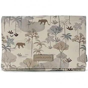 Pasito a Pasito Faltbare Wickelunterlage für Babys, Farbe: Beige/Blume