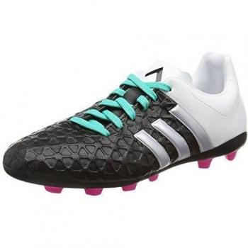 Adidas Ace 15.4 Fxg J, Calzado Deportivo Infantil, Negro / Plateado / Blanco