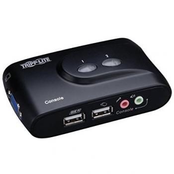 Tripp Lite KVM USB de 2 Puertos con Audio y Cables