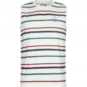 Top Chaleco a Rayas EMP – Hombre, S-XXL, Blanco