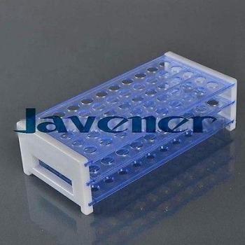 Durable Plastic Test Tube Rack Blue 16mm/50 Vents