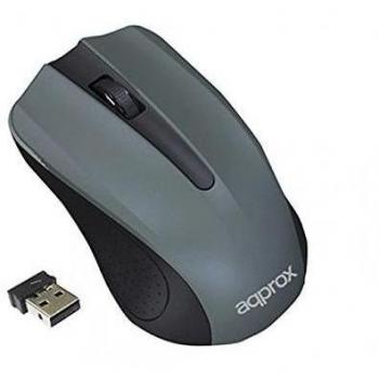 Compact Glide Wireless Mouse – Nano USB Receiver (Grey/Black)