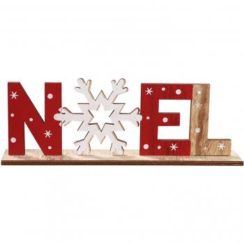 Lettre de Noël sur plaque en bois