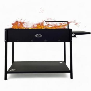 Mangal Batyr XL Grillstation mit Ablage und Topfhalter