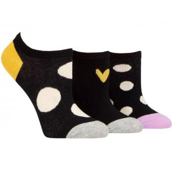 Caroline Gardner 3 Pair Patterned Liner Socks