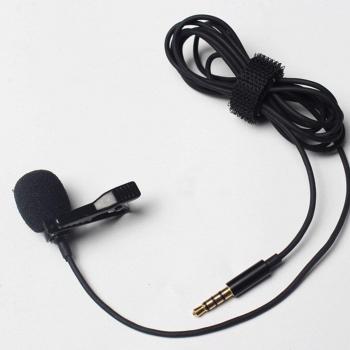 Micrófono de solapa mini condensador con cable