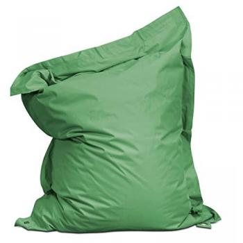 OVIALA Pouf de Jardin Vert Poly 180x145 cm