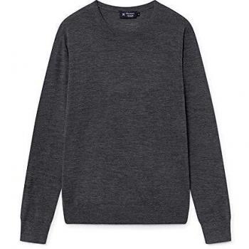 Suéter Hackett London FF GG de Merino, Gris, M para Hombre