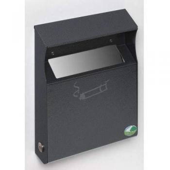Cendrier Mural avec Barrière Supérieure, 2 L, Noir