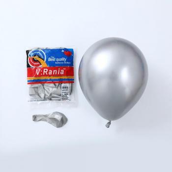 Globos metálicos de látex 18 en oro, plata y verde (5 unidades)