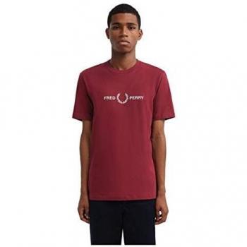 Grafica Fred Perry Uomo Bordeaux 20 cm