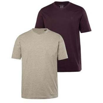JP1880 Basic T-Shirts 2er-Pack für Herren