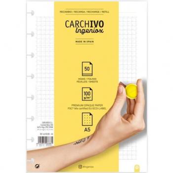 Fogli di Ricambio A5 Spirale Carchivo