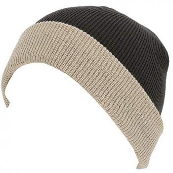 Bonnet K-Up Bicolore Revers Gris Anthracite Foncé
