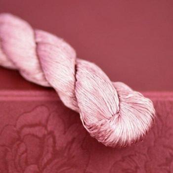 400m Bright Color Silk Thread, Amaranth Red, 100% Natural
