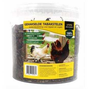 Gehakselde tabakstelen