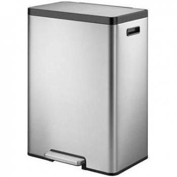 EKO EcoCasa II Recycling Treteimer 40 Liter Edelstahl