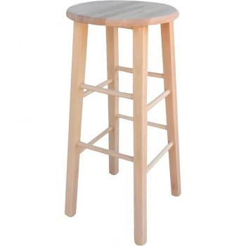 Tabouret de bar en bois à décorer h 68 cm