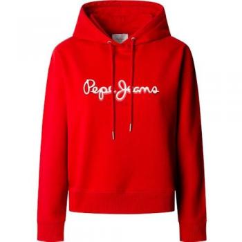 Pepe Jeans Maddy Hoodie Rojo L de Algodón