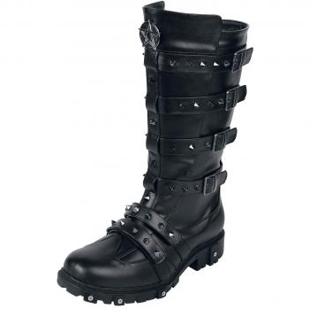 Bottes Gothique Noir Tiamat de la Collection EMP