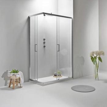 Elite Box Doccia Angolare 70x120 cm Scorrevole Trasparente