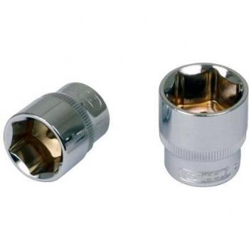 Douille 6 pans de 9 mm pour empreinte 1/2 avec finition chromée, fabriquée par KS Tools (réf : 918.1209)