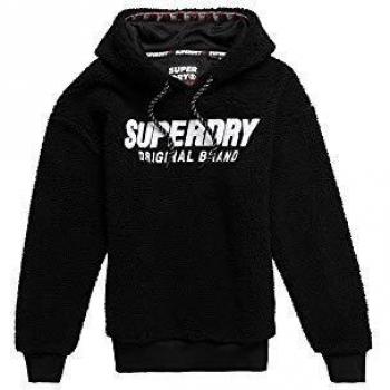 Kayla Sweats Superdry à Capuche Sherpa Noir