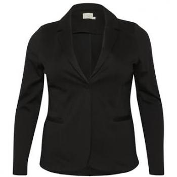 Kaffe Curve Blazer – Schwarze Damenmode, L