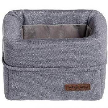 Baby's Only Korb Sparkle silbergrau meliert