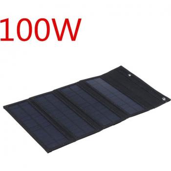 PowerBank Solar 100W Plegable, 5V, Célula a Prueba de Agua