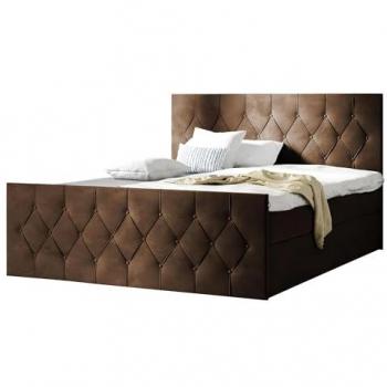 Muebles ES Cama Continental Baltimore 161: doble, 140x200 cm, tapizado y somier