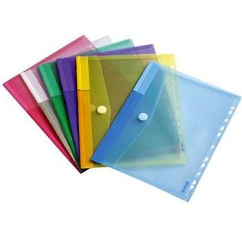 Tarifold Punched Envelope Wallets A4 Assorted Pack of 12 TAE510229