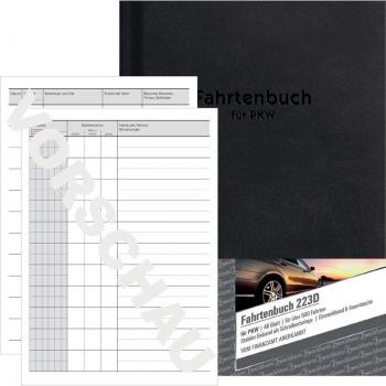 Avery Fahrtenbuch Design Hardcover Einband