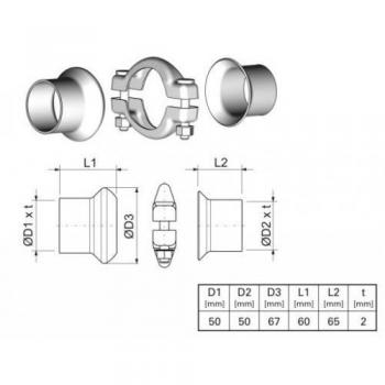 ERNST 463027 Kit de réparation échappement