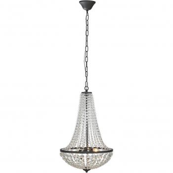 Markslöjd Gränsö Chandelier, Black, IP20, Ø 40 cm