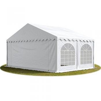 Gazebo per feste 5x4 m PVC bianco