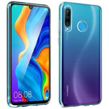 Protezione Avizar Huawei P30 Lite – Cover Silicone Morbido con Vetro Temperato 9H Nera