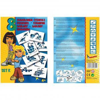 MALINOS 301007 Stifte BloPens Schablonen Set K-Technik