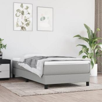 Cadre de lit moderne gris clair 90x200 cm
