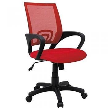 Silla Ejecutivo de Color Rojo Profer Home 59x59x97 cm