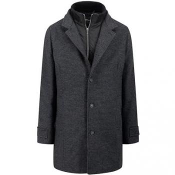 Fynch Hatton Cappotto Uomo Charcoal 2XL