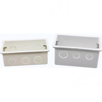 Caja Pared Intercambiable Blanco 142x80x50 mm – Interruptor y Enchufe